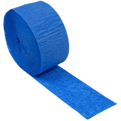 Crepe Streamers 24m Royal Blue 2pk
