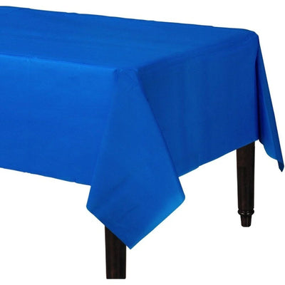 Plastic Table Cover Rectangle - Royal Blue