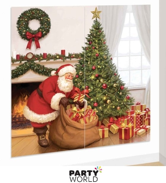 Santa Claus Christmas Backdrop 165 x 165 cm