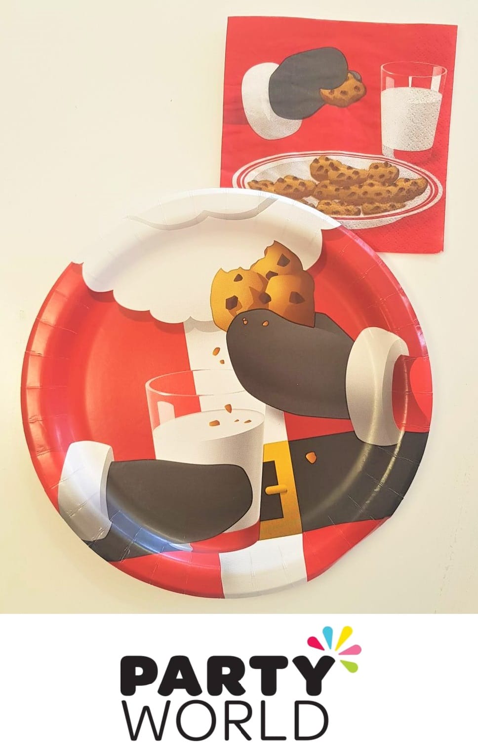 1 Plate & 1 Napkin for Santa's Cookies
