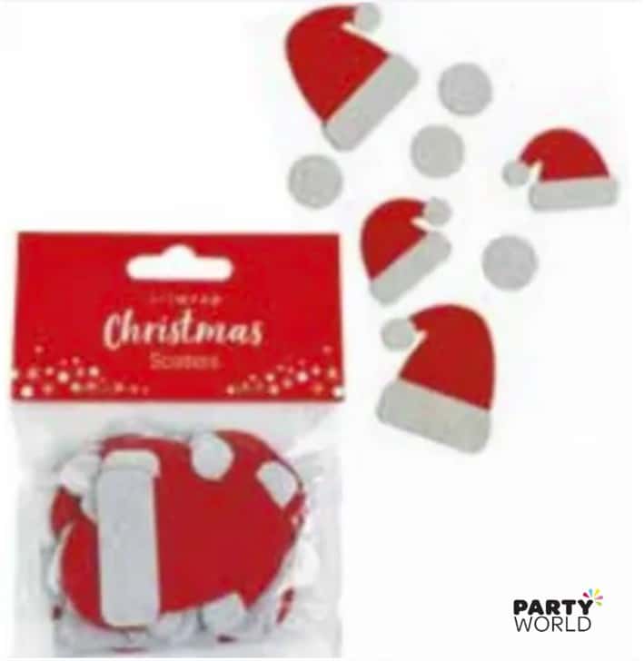 Santa Hat Christmas Confetti Scatters