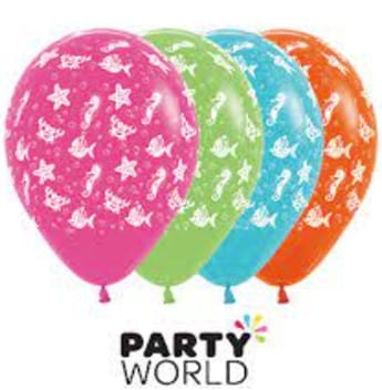 Woodland Forest Animals Latex Balloons (6pk) Random mix