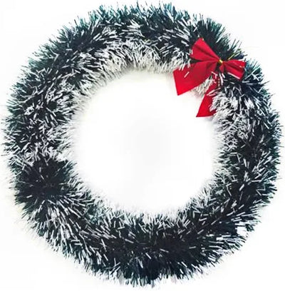 Christmas Tinsel Wreath 38cm - Christchurch store pick up only (not for delivery)