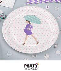 Showered With Love Paper Plates 9in (8)