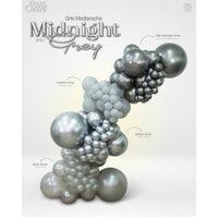 Balloon Single Silk Midnight Grey 30cm