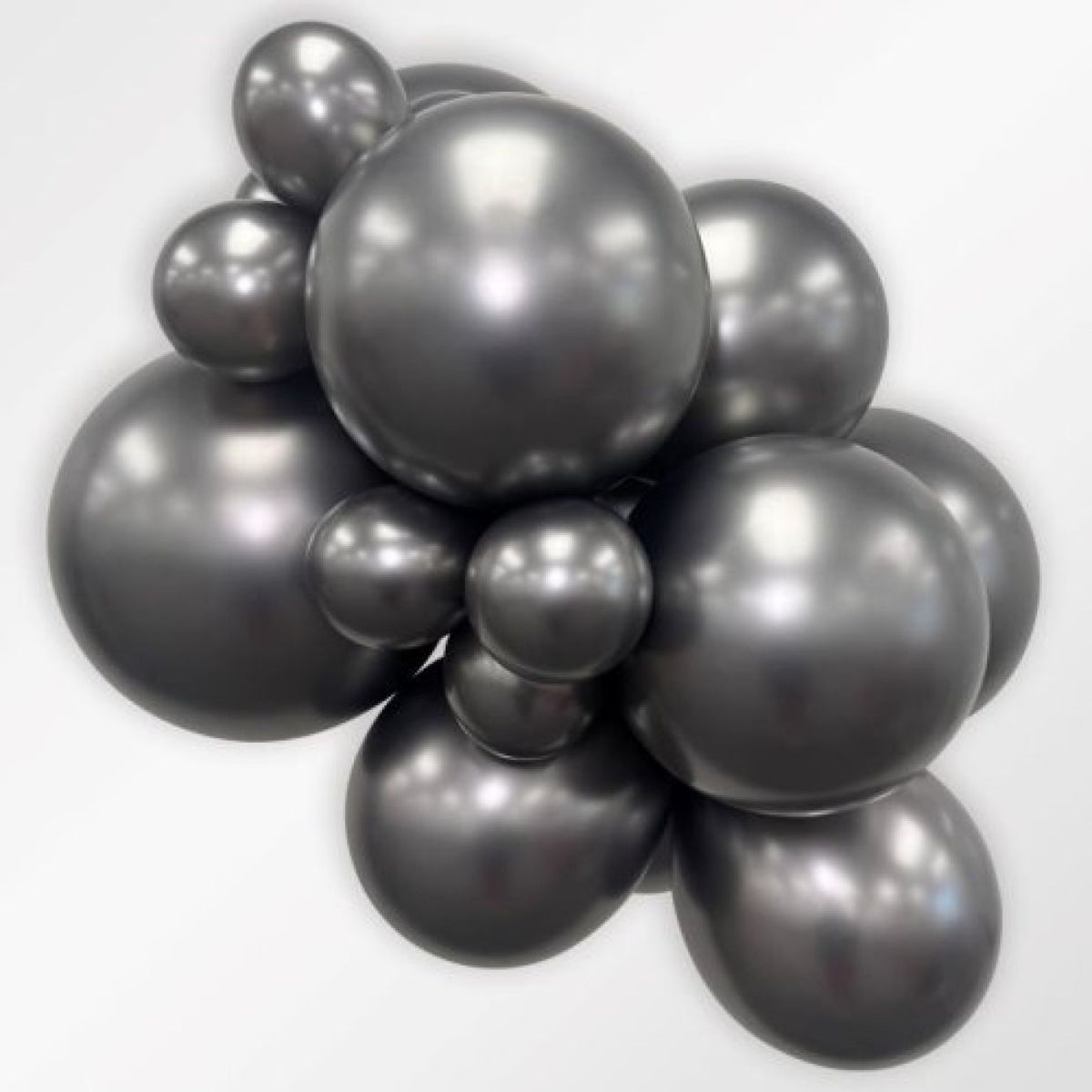 Balloon Single Silk Midnight Grey 30cm