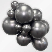 Balloon Single Silk Midnight Grey 30cm