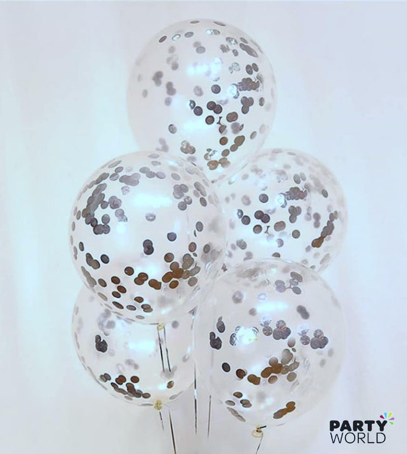 30 Metallic Silver Latex Balloons (6)