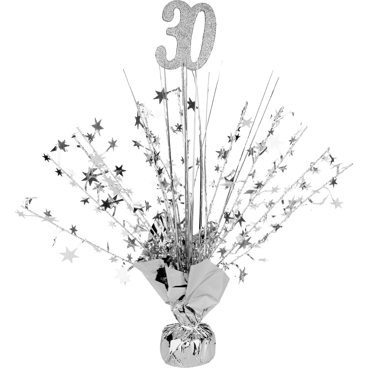 Spangle Table Centrepiece - 30th