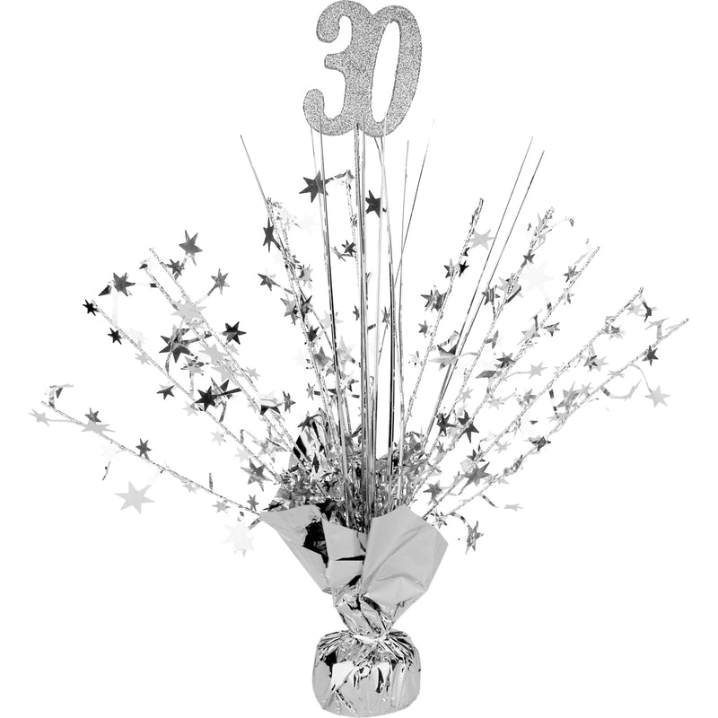 Spangle Table Centrepiece - 30th