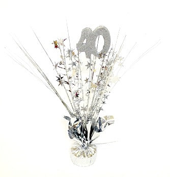 Spangle Table Centrepiece - 40th