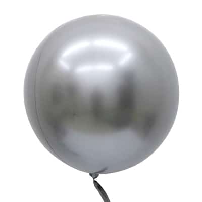 Balloon Single 46cm Chrome/Reflex Silver
