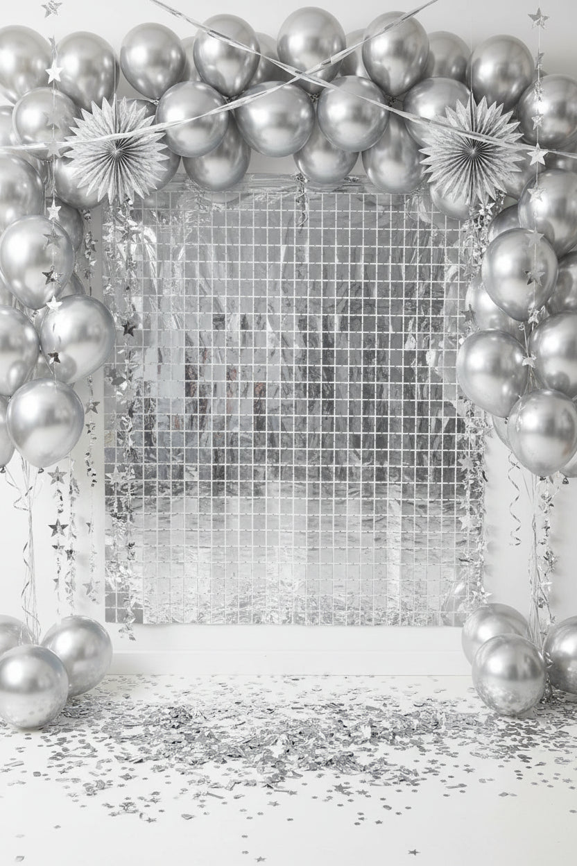 Foil Backdrop - Silver