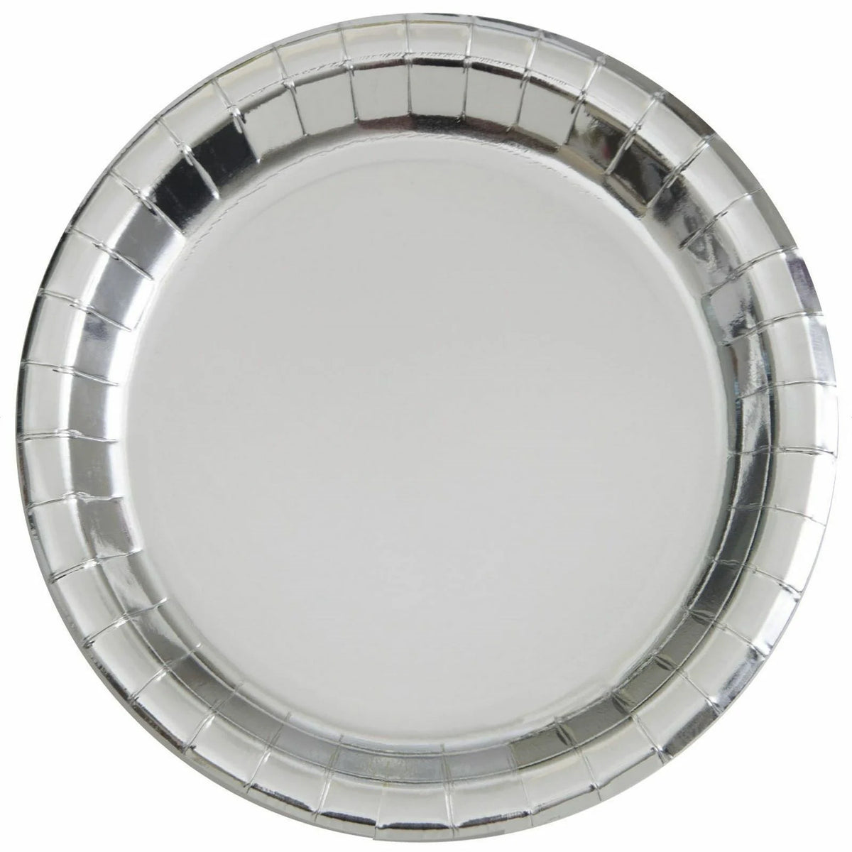 Silver Foil Paper Plates 8pk 22cm