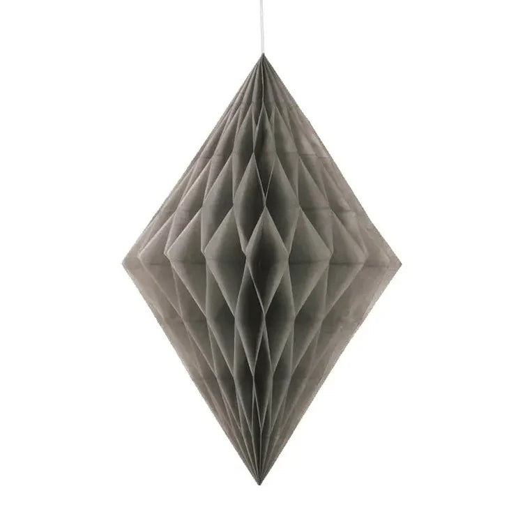Silver Diamond Paper Decoration (14inch)