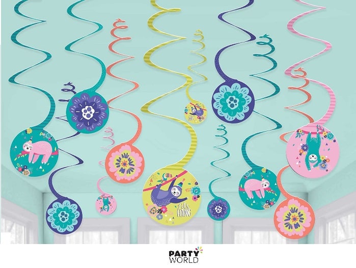 Sloth Spiral Hanging Decorations