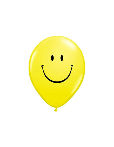 Party Balloons 8pk - Yellow Smiley Face