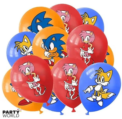 Sonic The Hedgehog Latex Balloons (8pk)