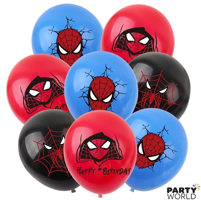 Spiderman Party Latex Balloons (6)