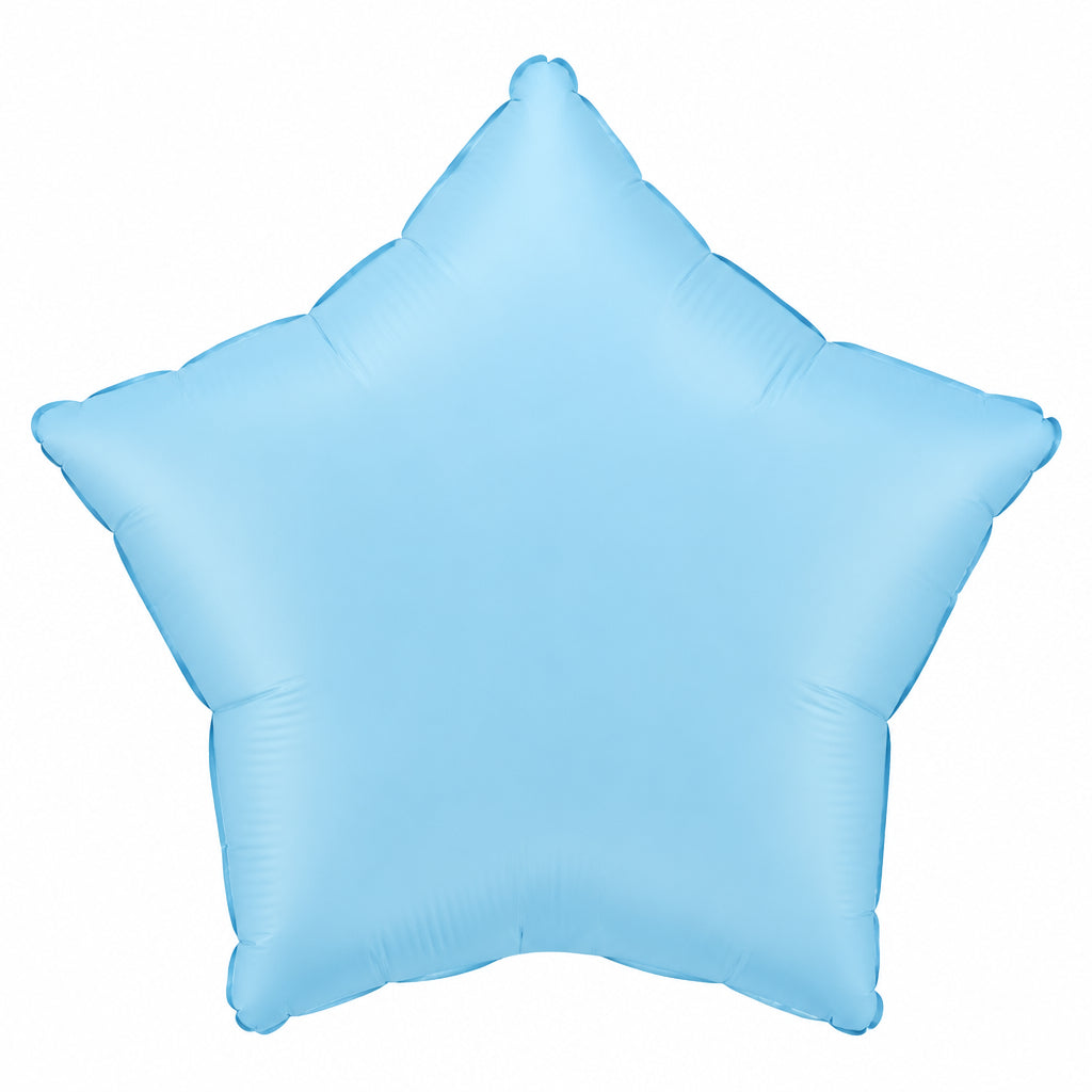Star Clear Blue Foil Balloon