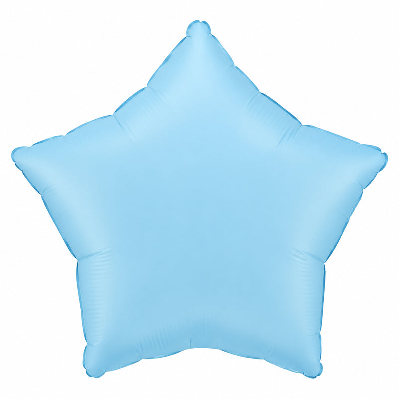 Star Clear Blue Foil Balloon