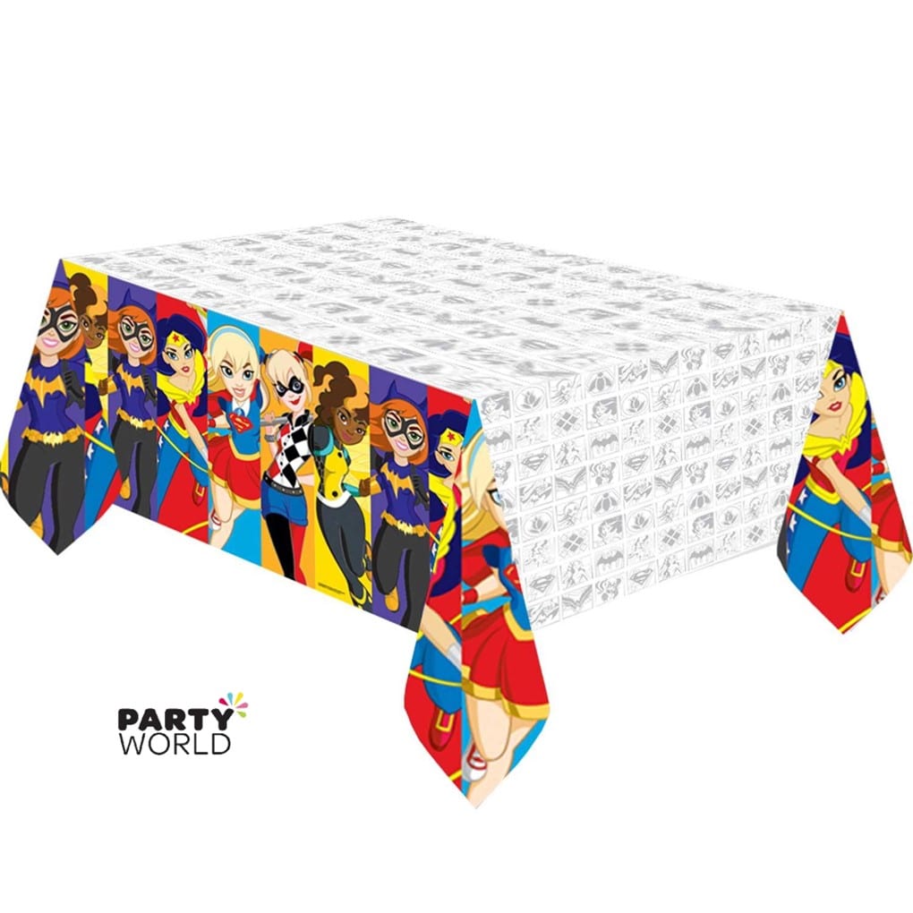 Super Hero Girls Party Table Cover
