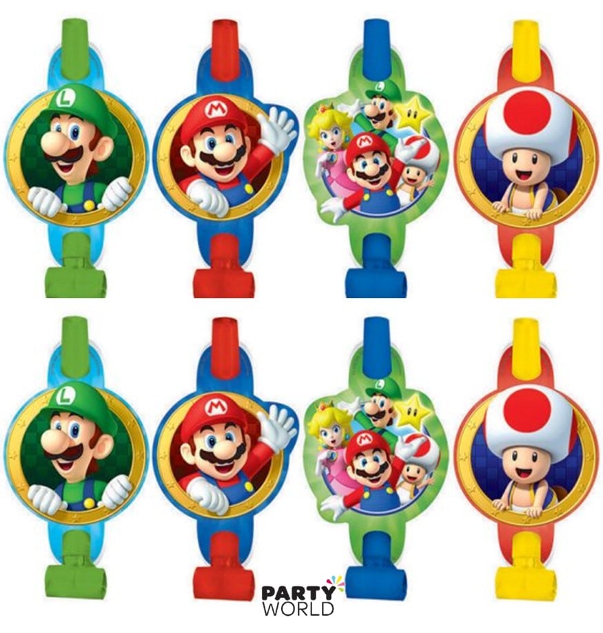 Super Mario Bros Party Blowouts (8pk)