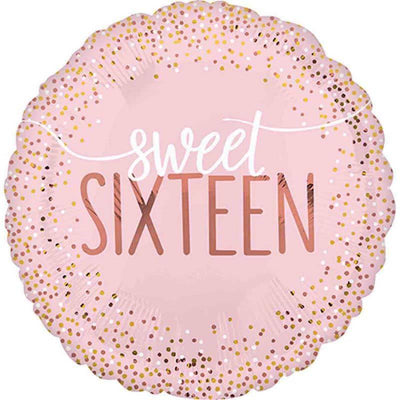Foil Balloon 18"Happy 16th Birthday Pink