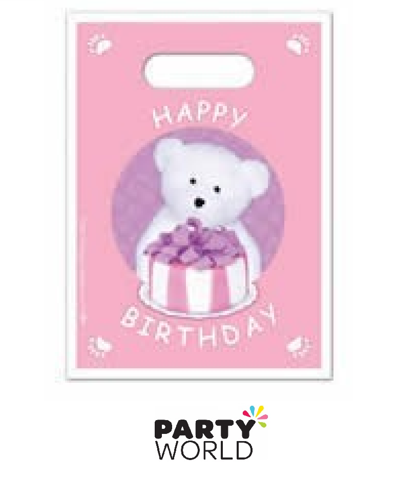 Teddy Bear  Loot Bags Pink (8)