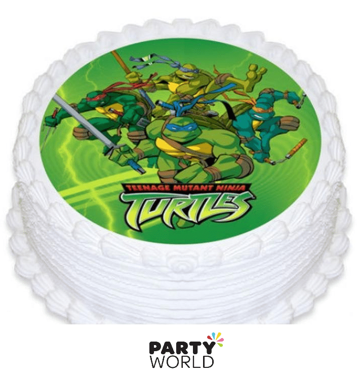 Teenage Mutant Ninja Turtles Party Edible Icing Image Round 160mm