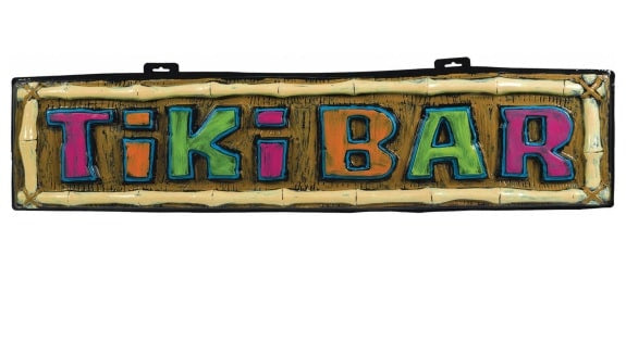 Tiki Bar Plastic Decoration 106cm - Store pickup only - not for delivery