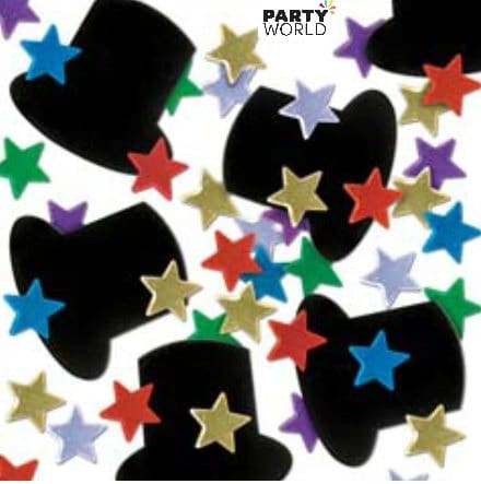 Top Hats & Stars Confetti 28g