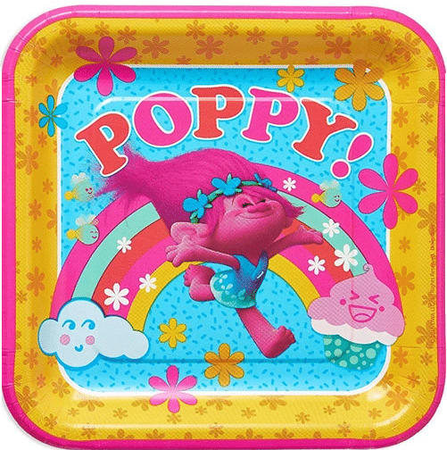 Trolls Paper Plates 9in (8)