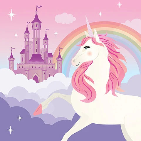 Unicorn Rainbow Napkins 20pk