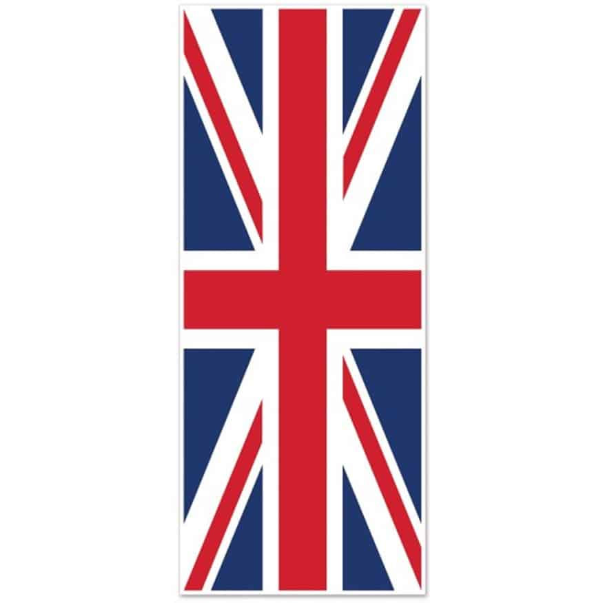 Union Jack Flag Door Cover 76 x 183cm