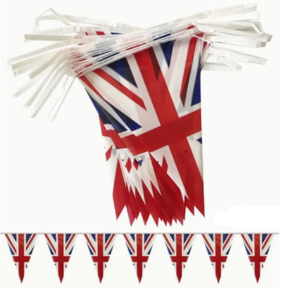 Union Jack Flag Banner Bunting (25 flags)