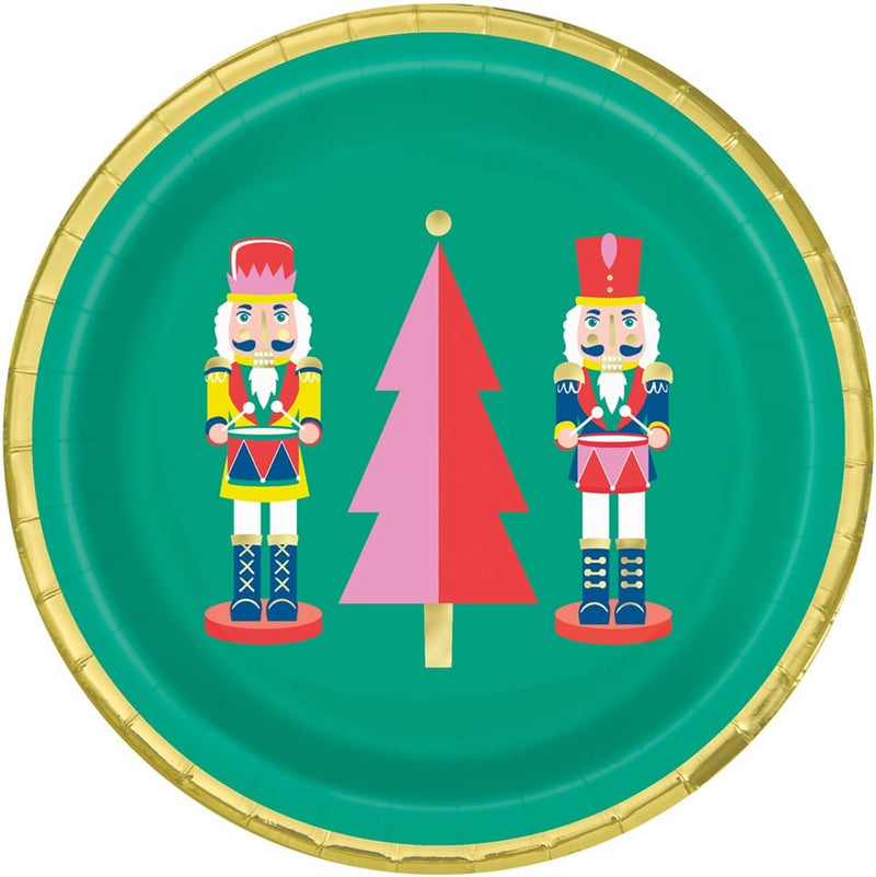 Vibrant Christmas Paper Plates 7in (8pk)