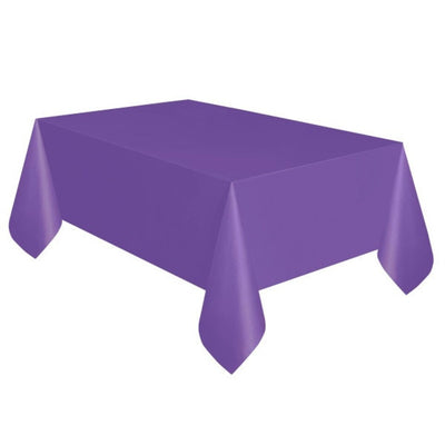 Plastic Table Cover Rectangle - Violet