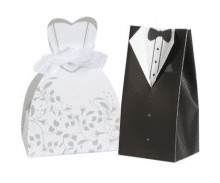 Bride and Groom Wedding Favor Boxes (10)