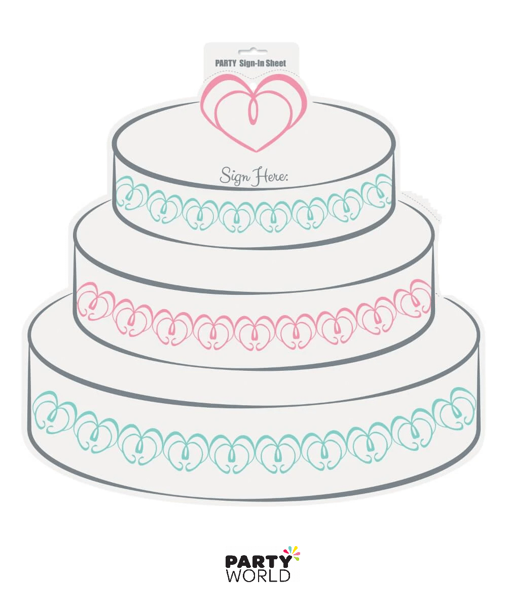 Wedding Sign-In Sheet (not for delivery - pick up only)