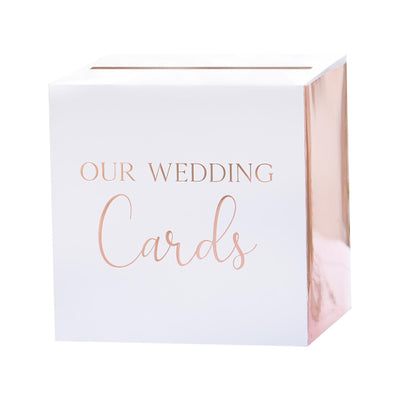 Wedding Card Box - Copper Foiled