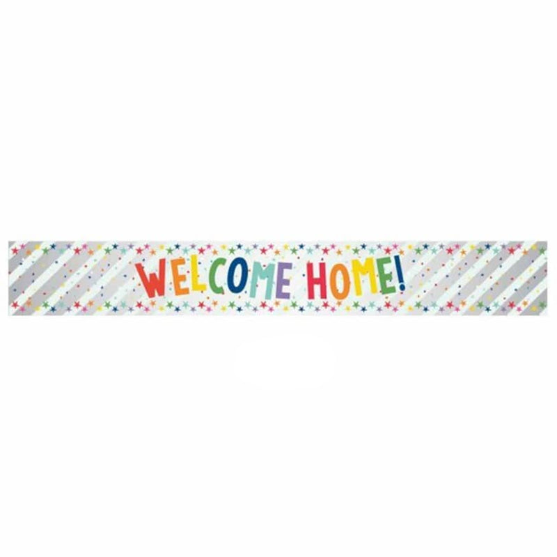 Welcome Home Foil Prismatic Banner