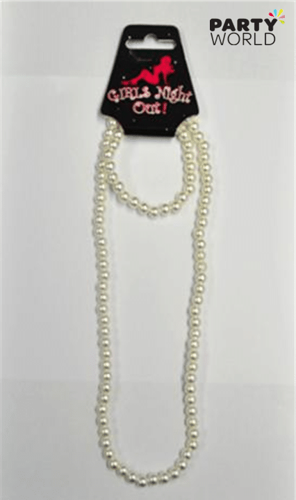 Pink Bead Necklace & Wristband