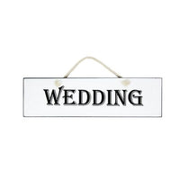 Reversible Wedding Sign