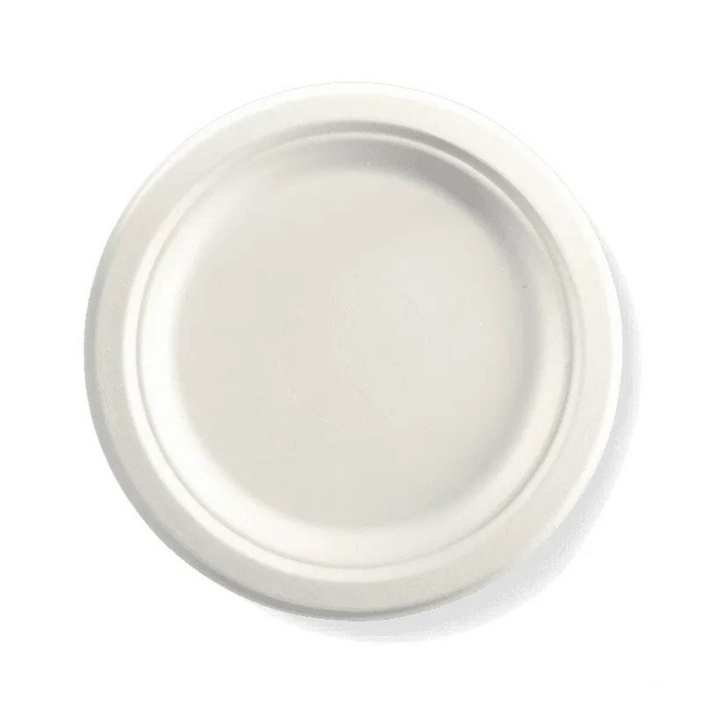 White Bio Plate 23cm 125pk