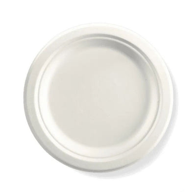 White Bio Plate 23cm 50pk