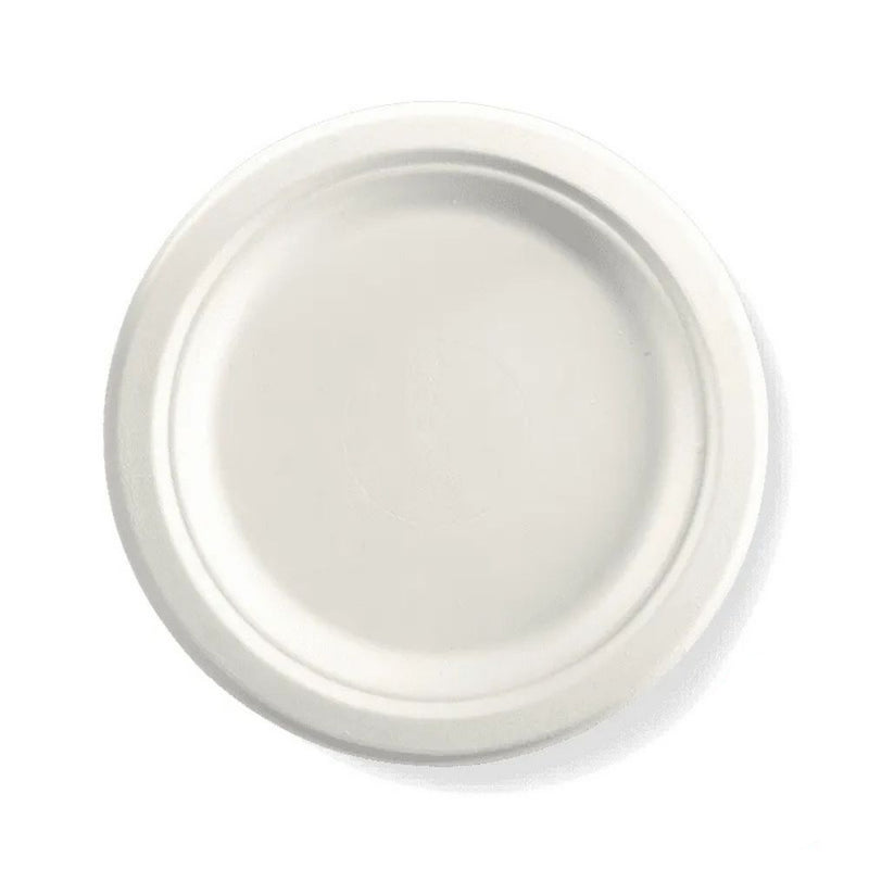 White Bio Plate 23cm 125pk
