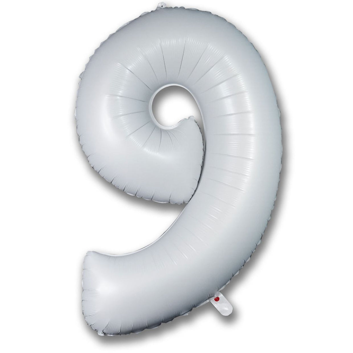 Foil Balloon Number Satin White "9"