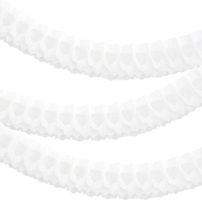 Honeycomb Garland 4m - White