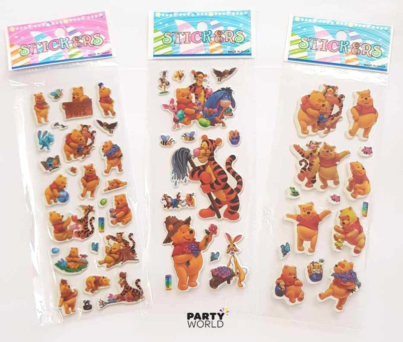 Winnie The Pooh Stickers (5 sheets)